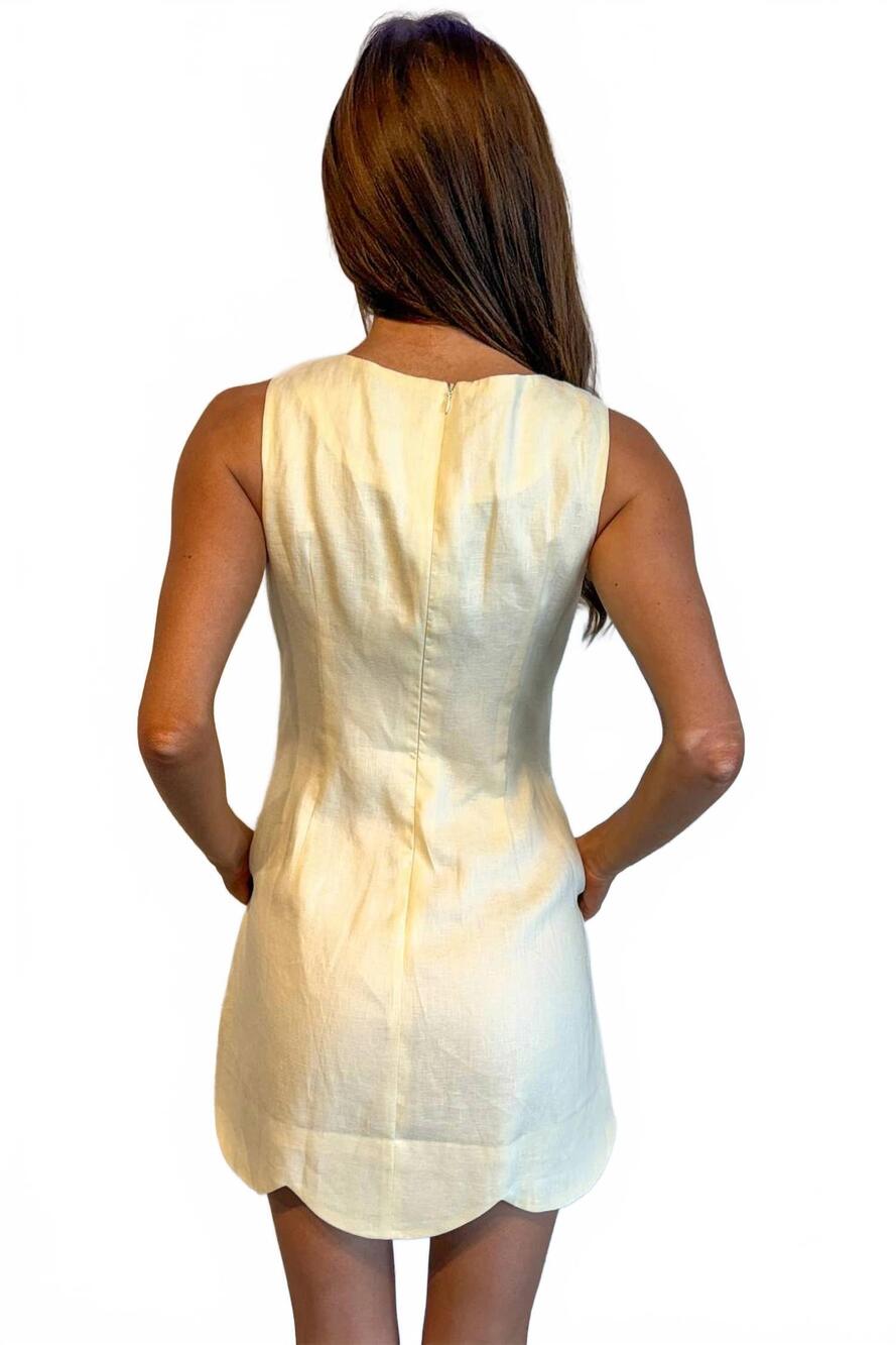 NEW MABLE morning sun mini dress in yellow - Picture 3 of 3